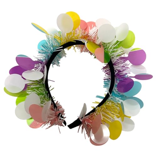 TOVINANNA 2stücke Glitzer Haarreif Für Frauen Farbige Tinsel Stirnbänder Als Ostern Haarschmuck Für Partys Und Festliche Anlässe von TOVINANNA