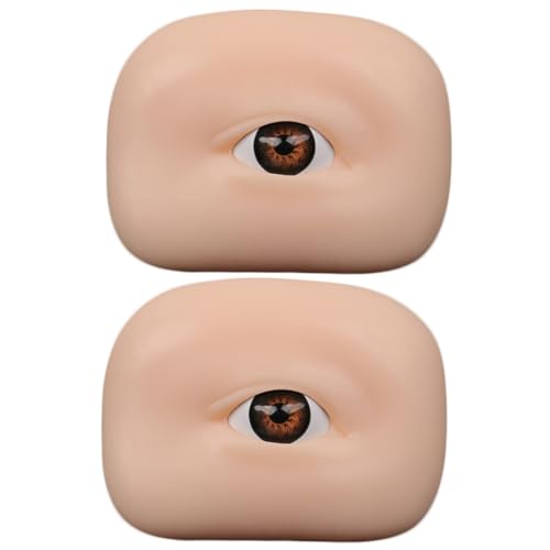 TOVINANNA 2 Stücke Make-up Praxis Boards Make-up Training Haut Für Augenbrauen Lidschatten Silikon Gefälschte Haut Für Künstler von TOVINANNA
