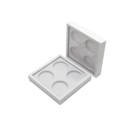 TOVINANNA leere Lidschatten-Palette mit 4 Fchern, nachfllbarer Make-up-Organizer aus Kunststoff mit Magnet fr Lidschatten, Rouge, Lippenstift-Aufbewahrung, kompakte Reisegre, 2 Stck von TOVINANNA