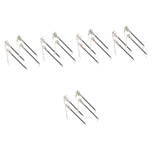 TOVINANNA 5 Sets Handgefertigte Chinesische Haarstäbe Aus Holz Haarstab Für Dutts Haarstäbchen Für Frauen Haarstäbe Mit Quaste 4 Stück * 5 TOVINANNA 5 Sets Handgefertigte Chinesische Haarstäbe Aus Holz Haarstab Für Dutts Haarstäbchen Für Frauen Haarstäbe Mit Quaste 4 Stück * 5 von TOVINANNA