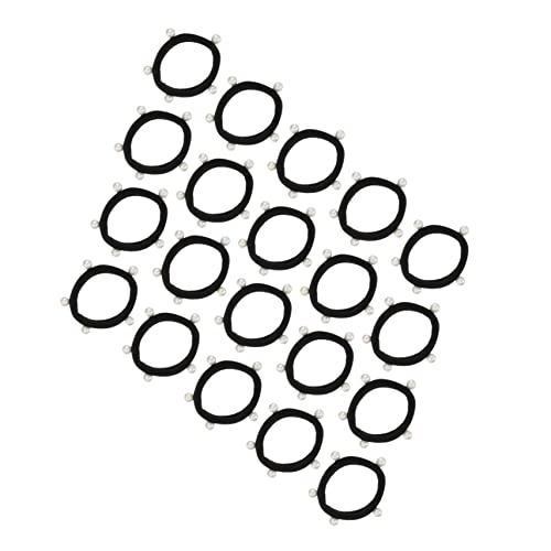 TOVINANNA 20stücke Elastische Haarband Perle Haarring Mädchen Pferdeschwanz Inhaber Für Alltag Und Anlässe von TOVINANNA