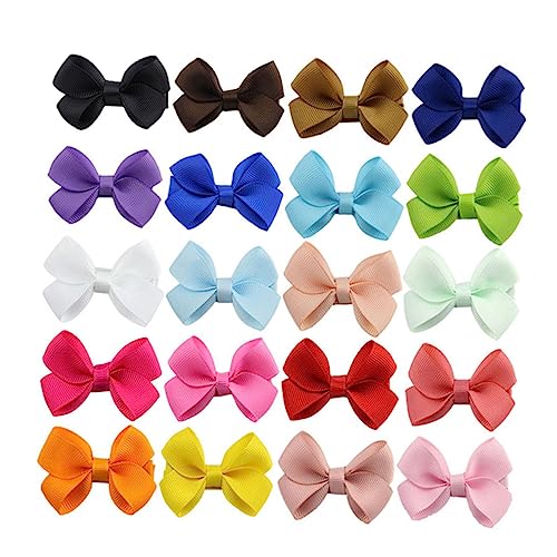 TOVINANNA 20 Stücke Kinder Haarnadel Bowknot Design Clip Für Kinder Vielseitig Haar Zubehör von TOVINANNA