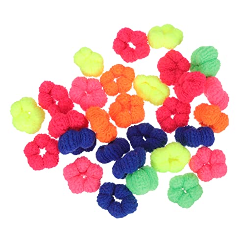 TOVINANNA 200st Babyhaarseil Verehren Wärmespray Für Haare Registrierungselemente Haargummis Mit Perle Netz Gießen Haarwickel Für Frauen Pferdeschwanz Gummibänder Zöpfe Abs Stoff Colorful von TOVINANNA