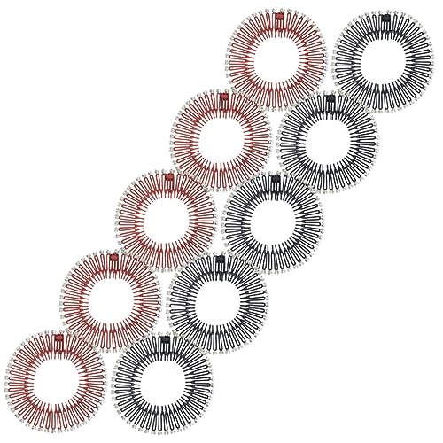 TOVINANNA 20 Stück Kreisförmige Dehnbare Haarkamm-stirnbänder Für Damen Modisches Stirnband Mit Feiner Zahnung Leichtes Bequemes Haarband Für Den Täglichen Gebrauch von TOVINANNA