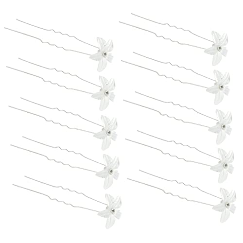 TOVINANNA 20stücke U-förmige Haarnadel Mit Blütendesign Hochzeits-haaraccessoire Für Damen Leicht Und Bequem Für Besondere Anlässe Und Alltag von TOVINANNA