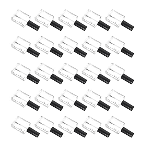 TOVINANNA 20stücke Nachfüllbare Nagellackflaschen Aus Flache Form Mit Pinsel Für Maniküre Für Nagelliebhaber Und Kosmetik-organizer von TOVINANNA