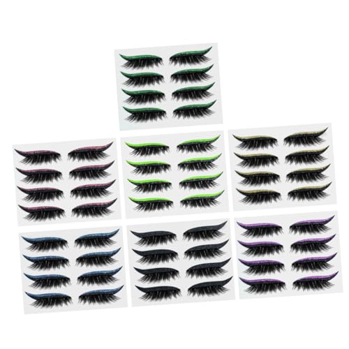 TOVINANNA 28 Paar Glitzer-wimpernaufkleber – Eyeliner-aufkleberstreifen Für Frauen Einfach Anzubringen Und Zu Entfernen Perfekt Für Beauty-make-up-zubehör von TOVINANNA