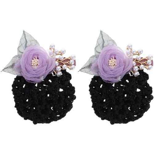 TOVINANNA Haarknoten-zubehör für Frauen Blumen-haarnetz Haarknotenhalter Dutt-clip Haarknoten-abdeckung Styling-haarnetze von TOVINANNA