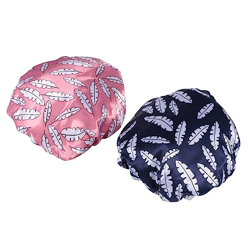 TOVINANNA 2St Duschhut schutzkappen cosmetic weiblichkeit haarschutz gesichtsreinigung female Shampoo-Duschhaube -Shampoo-Kappe individuelle Duschhauben schlafhaube Bademütze Badekappen von TOVINANNA