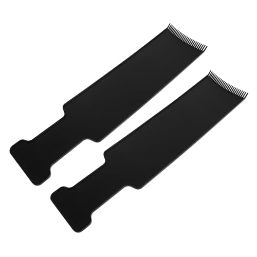 TOVINANNA 2St Färberei hervorheben selbstklebende Aufkleber Farbpinsel- kein Haarfärbemittel haarfarbe Werkzeuge zum Färben von Haaren für zu Hause Highlight-Kamm Plastik Black von TOVINANNA