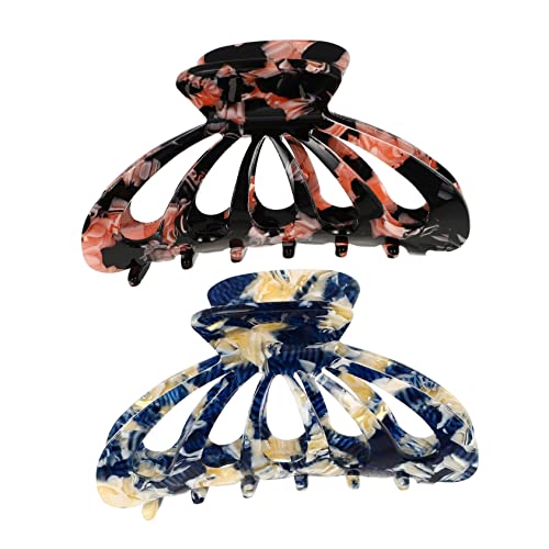 TOVINANNA 2stücke Haarklammern Aus Acryl Mittelgroße Haarspangen Für Dickes Haar Eleganter Haarschmuck Für Damen Und Mädchen Für Alltag Und Besondere Anlässe von TOVINANNA