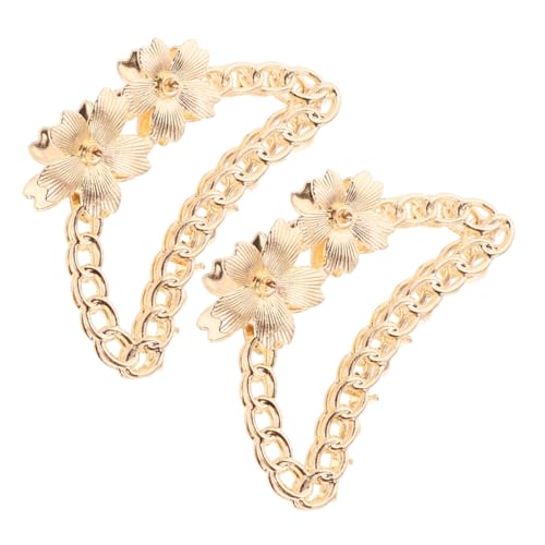 TOVINANNA Vielseitige Haarspange Mit Blumenmotiv Aus Metall Clips Mit Kette Für Damen Und Mädchen Accessoire Für Dickes Haar TOVINANNA Vielseitige Haarspange Mit Blumenmotiv Aus Metall Clips Mit Kette Für Damen Und Mädchen Accessoire Für Dickes Haar von TOVINANNA