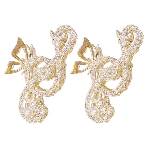 TOVINANNA 2stücke Große Strass-musiknoten-haarspangen Haarklammern Für Und Mädchen Für Dickes Haar Und Stilvolle Frisuren von TOVINANNA