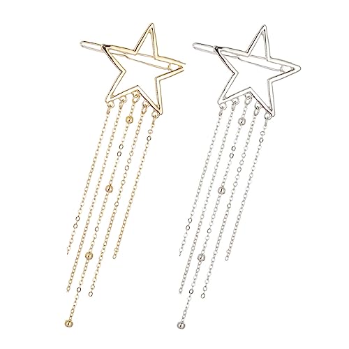 TOVINANNA 2stücke Vintage Star Haarspange Mit Fransen Elegante Haarnadeln Für Frauen Und Mädchen Für Partys Und Besondere Anlässe Und Perfekter Haarschmuck Für Jedes Outfit von TOVINANNA