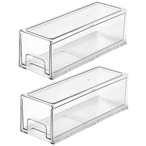 TOVINANNA 2stücke Transparentes Kosmetik-aufbewahrungsset Mit Vielseitiger Organizer Für Make-up Büromaterial Und Mehr Für Schlafzimmer Bad Und Schreibtisch von TOVINANNA