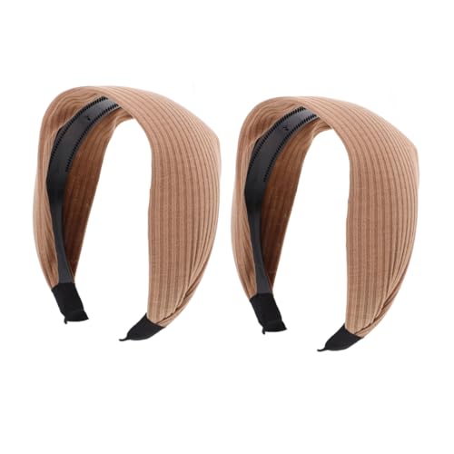 TOVINANNA 2stücke Breites Haarband Dekorative Stirnband Kopfschmuck Frau Stirnband Rutschfeste Haarband Kostüm Haar Zubehör von TOVINANNA