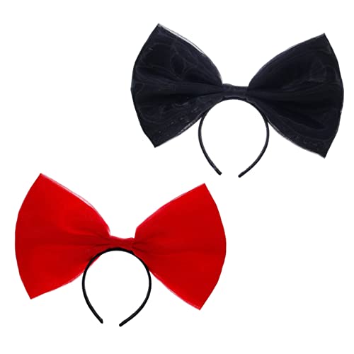 TOVINANNA Haarband Mit Schleife Für Damen Schickes Stirnband Schleife Große Schleife Haarband Haardekoration Party-kopfschmuck-set von TOVINANNA