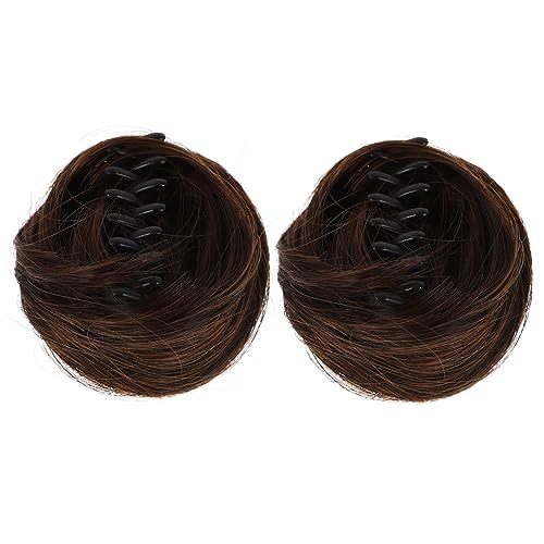 TOVINANNA 2stücke Haarklammer Clips Für Frauen Dutt-haarspange Clip-dutt Haarteil Hochsteckfrisur Pferdeschwanz Haarteil Chignon Brötchen Haaraccessoire von TOVINANNA
