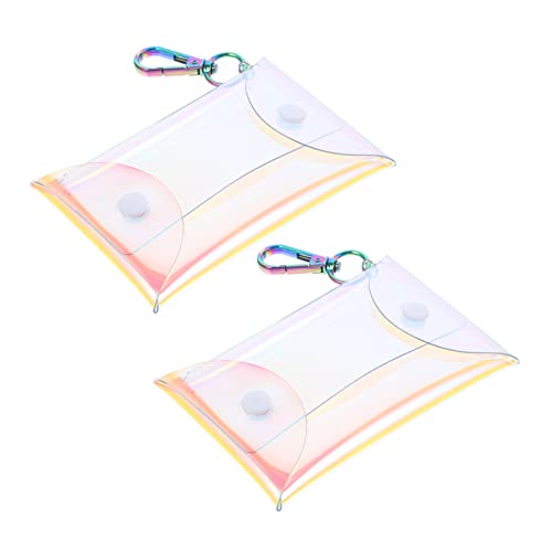 TOVINANNA 2stücke Mini Geldbeutel Multifunktionale Transparente Aufbewahrungstasche Für Münzen Schlüssel Und Kleine Gegenstände Für Damen Und Unterwegs von TOVINANNA