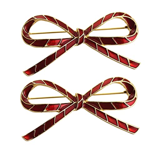 TOVINANNA 2 Stücke Hochzeitsbrosche mit Schleife Zinklegierung Broschen für Frauen Party und Kleiderschmuck Dekorative Brosche für Hochzeiten und Feiern von TOVINANNA