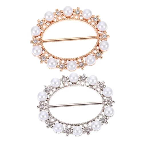 TOVINANNA 2Stücke T-Shirt Clips für Seidenschals Metall Schalringe X-Förmige Blusenverschlüsse für Damen und Mädchen Elegantes Design für Hochzeiten und Partys von TOVINANNA