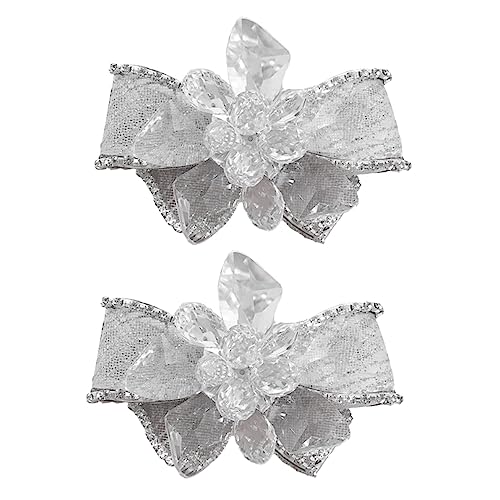 TOVINANNA 2Stücke Strass Schuh Clips für Damen Blumen Dekoration mit Schleife Schuhzubehör für Hochzeit und Festliche Anlässe Weiß TOVINANNA 2Stücke Strass Schuh Clips für Damen Blumen Dekoration mit Schleife Schuhzubehör für Hochzeit und Festliche Anlässe Weiß von TOVINANNA