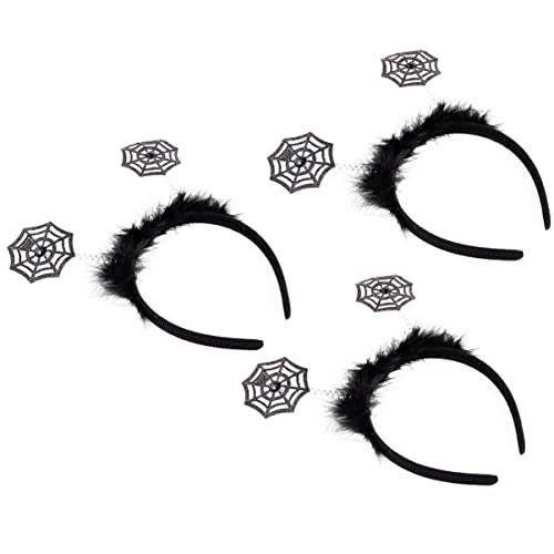 TOVINANNA 2er Set Halloween Spinnennetz Haarreifen Kreative Haaraccessoires Für Erwachsene Und Lustige Kopfbedeckung Für Karneval Fasching Und Halloween Party von TOVINANNA