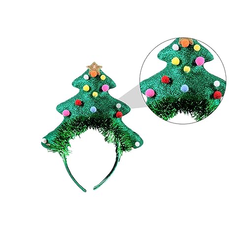 TOVINANNA 2stücke Weihnachts-clown-haarreifen Mit Glöckchen Lustige Kopfbedeckung Für Partys Festliche Anlässe Und Aufführungen Kreative Weihnachtsbaum-designs Geeignet Für Freunde Und von TOVINANNA