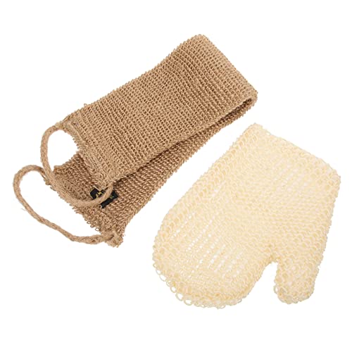 TOVINANNA 2er-set Badeschrubber – Peeling-handschuhe Mit Rückenwäscher Für Die Dusche Körperpeeling-handschuh Und Peeling-fäustling Für Damen Und Herren von TOVINANNA