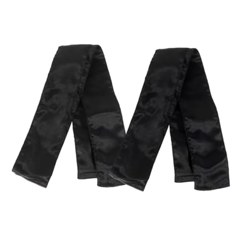 TOVINANNA 2stücke Teiliges Satin-haarschal Damen Langer Rutschfester Kopfschmuck Zur Sicherung Von Perücken Für Haaraccessoires Schwarz von TOVINANNA