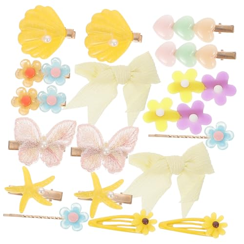 TOVINANNA 2sätze Zwei Sets Mädchen Haarklammern Blumen Schleifen Haarspangen Für Mädchen Niedliche Haarschmuck-sets Für Besondere Anlässe Und Täglichen Gebrauch Einfach Zu Tragen Und von TOVINANNA
