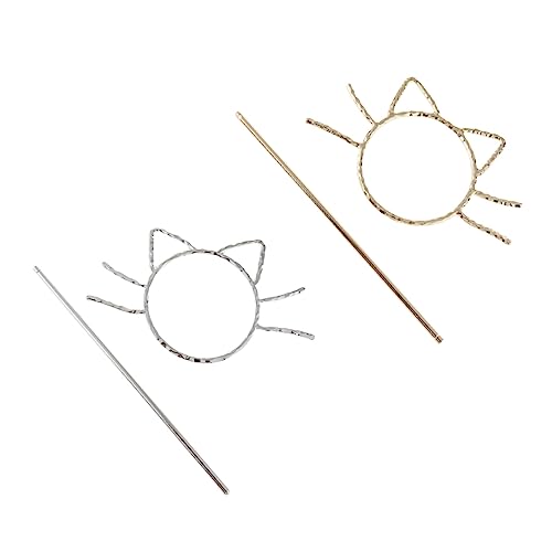 TOVINANNA 2st Aushöhlen Katze Haarnadel Haarmanschette Mit Stab Perlen Schnappen Haarnadeln Für Brötchen Hochzeits-haarnadel Kopfschmuckbasis Haarschleifen Für Mädchen Haarstäbchen Legierung TOVINANNA 2st Aushöhlen Katze Haarnadel Haarmanschette Mit Stab Perlen Schnappen Haarnadeln Für Brötchen Hochzeits-haarnadel Kopfschmuckbasis Haarschleifen Für Mädchen Haarstäbchen Legierung von TOVINANNA