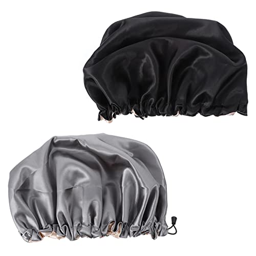 TOVINANNA Verstellbare Haube – Mit Elastischem Rand Bequeme Schlafmütze Für Damen Geeignet Für Kurze Haare Zöpfe Dreadlocks von TOVINANNA