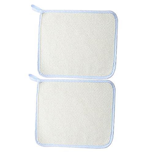 TOVINANNA 2er-pack Peeling-badetücher – Nylon-gesichtswaschlappen Mit Kurzen Schnell Trocknenden Fasern Badetuch Gesichtsreinigungstuch von TOVINANNA