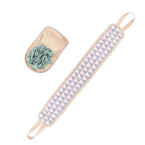 TOVINANNA 2st Badetuch Hintere Unterlegscheibe Haut Handtuch Föhnbürste Körperwäscher Cheeky Glow Peeling-handschuh Schwämme Peelingband Saure Seife Gesicht Schrubben Puff Blue Sport von TOVINANNA