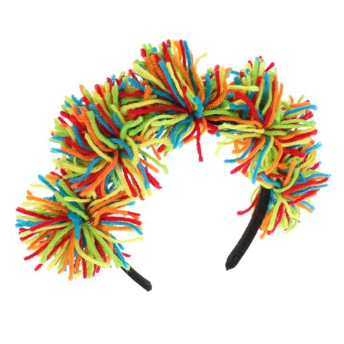 TOVINANNA 2st Bobo-ball-stirnband Stirnband Mit Bommel Lustige Pompon-kopfbedeckung Für Kinder Performance-kopfbedeckung Lustiger Haarband Damen Garn Partybedarf Europäisch Und Amerikanisch von TOVINANNA