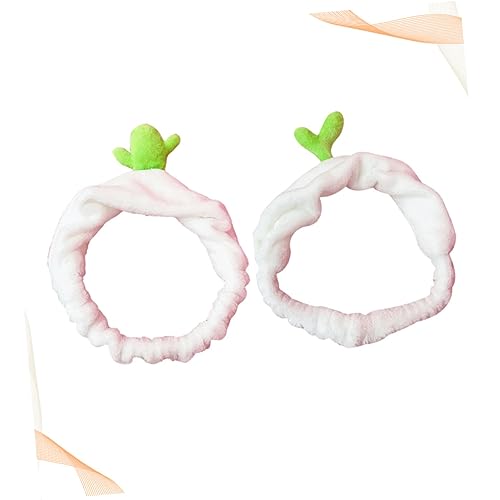 TOVINANNA 2st Bohnensprossen-stirnband Masken Braue Stirnband Machen Perücke Geschwollen Gesichtswaschstirnband Clip Gesichts-stirnband Sprießen Haar Stirnband Bausatz Plüsch Haarband Green von TOVINANNA