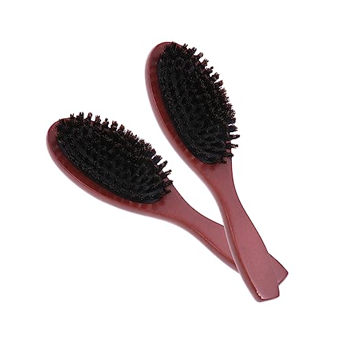 TOVINANNA 2stücke Massagekamm Aus Holz Mit Borsten Für Kopfhaut-massage Holzkamm Als Haar-zubehör Für Männer Und Frauen Entwirrt Haar Und Fördert Die Durchblutung von TOVINANNA