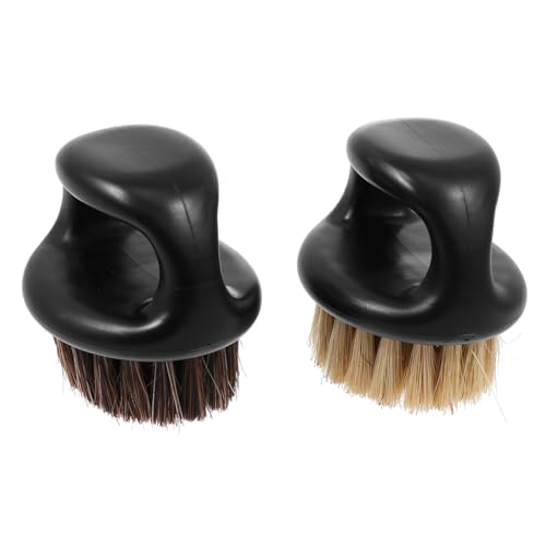 TOVINANNA 2stücke Bartbürste Rasierpinsel Bartreinigungsbürste Bartpflegewerkzeug Für Männer Mit Borsten Zur Hautmassierung Und Bartstyling Für Tägliche Gesichtspflege von TOVINANNA