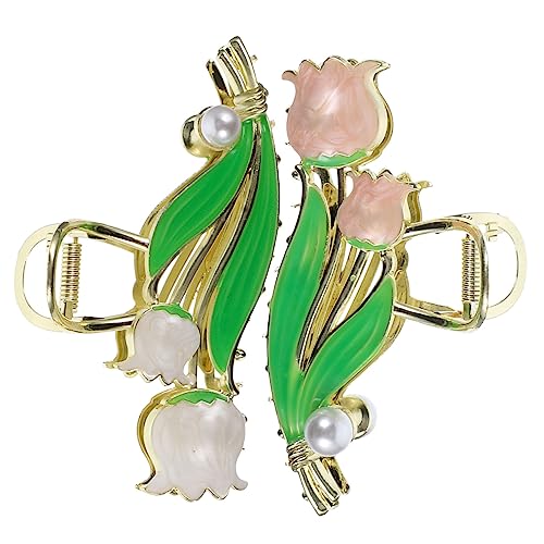 TOVINANNA 2stücke Metall-haarklammern Blumen-haarschmuck Tulpen-haarklammer Für Damen Haarklammern Für Dünnes Und Dickes Haar Eignend Für Tägliche Nutzung Und Partys von TOVINANNA