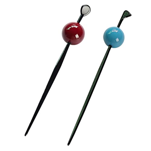 TOVINANNA 2stücke Haarnadel Mit Ball-haar-essstäbchen-design Orientalische Haargabel Halter Für Lange Chinesische Haarnadel von TOVINANNA