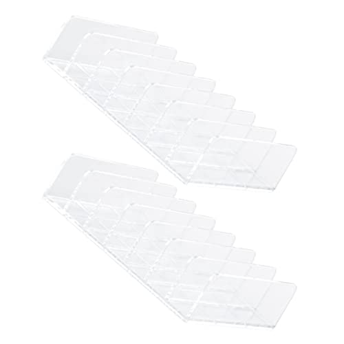 TOVINANNA 2stücke Teiliges Augen Make-up Organizer Mit Transparenten Praktische Aufbewahrungsbox Für Kosmetik Und Lidschatten Fächer Für Ordentliche Lagerung von TOVINANNA