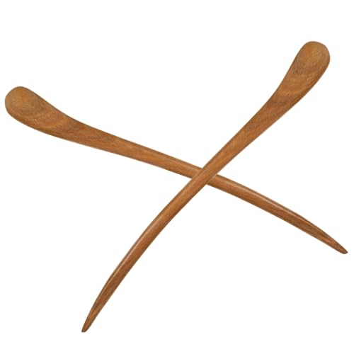 TOVINANNA 2stücke Vintage-haarstäbchen Aus Holz Einfache Haardekoration Haarnadel Haarspange Für Damen Und Mädchen Für Einkaufen Freizeit Partys Und Feiern Strapazierfähig Und Langlebig von TOVINANNA
