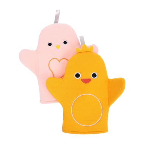 TOVINANNA 2stücke Cartoon Junge Mädchen Peeling Badehandschuhe Reinigungstücher Hochwertige Badehandschuhe Für Camping Reisen von TOVINANNA