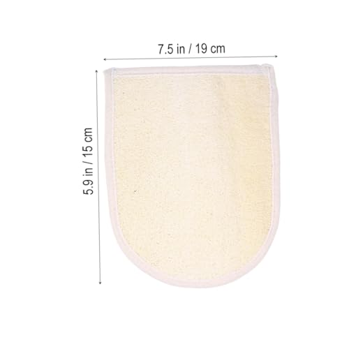 TOVINANNA 2stücke Exfoliierender Körperpeelinghandschuh Aus Natürlicher Luffa Sanfte Reinigung Und Peeling Für Glatte Haut Für Männer Und Frauen Haushaltsreinigung Geeignet von TOVINANNA