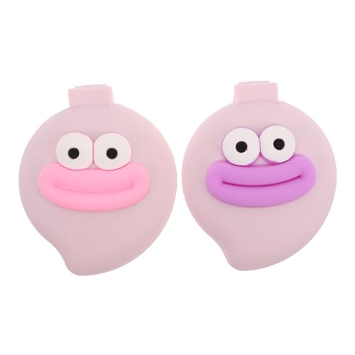 TOVINANNA 2stücke Faltbare Reisehaarbürsten Mit Spiegel Kompakte Cartoonhaarbürsten Für Mädchen Und Für Handtaschen Oder Taschen Rosa Und von TOVINANNA