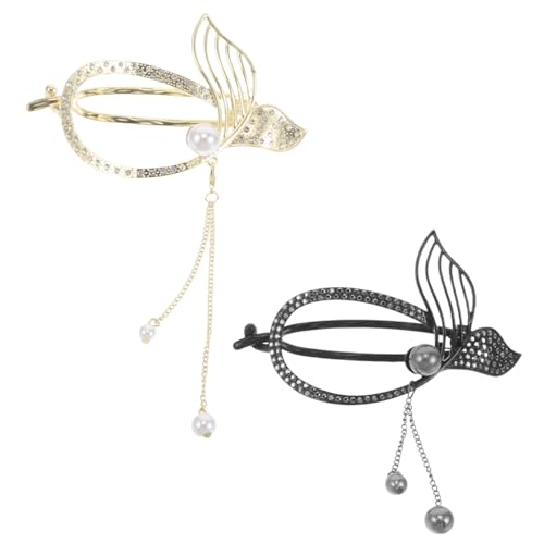 TOVINANNA 2stücke Damen-haarspange Im Französischen Stil Haarnadel Für French-twist-haarhalter Pferdeschwanzhalter Styling-accessoires Für Frauen Und Mädchen von TOVINANNA