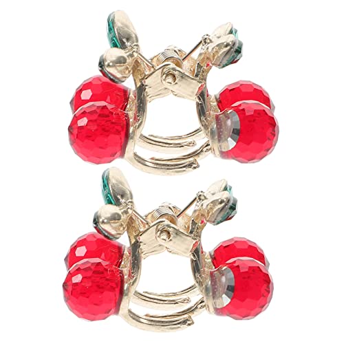 TOVINANNA 2stücke Kirsche Haar Kralle Clip Strass Haarklammer Haarspange Mädchen Haar-accessoire Kirsche Haarklammer Clip TOVINANNA 2stücke Kirsche Haar Kralle Clip Strass Haarklammer Haarspange Mädchen Haar-accessoire Kirsche Haarklammer Clip von TOVINANNA