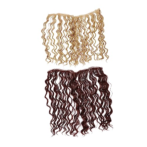 TOVINANNA 2stücke Hitzebeständige Puppenhaar Perücke Handwerk Diy Puppenperücken Für Puppe Machen Aus Hochwertigem Kunsthaar TOVINANNA 2stücke Hitzebeständige Puppenhaar Perücke Handwerk Diy Puppenperücken Für Puppe Machen Aus Hochwertigem Kunsthaar von TOVINANNA