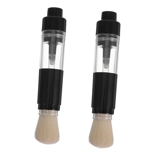 TOVINANNA 2stücke Pack Wiederverwendbarer Puderpinsel Loser Make-up-pinsel Gepresster Puder-pinsel Tragbarer Rougepinsel Für Damen Praktisch Für Reisen Hause von TOVINANNA